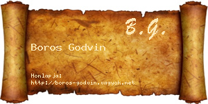 Boros Godvin névjegykártya